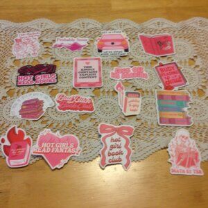 Smutty Book Lover's Stickers - for scrapbooks, computer book covers, crafts